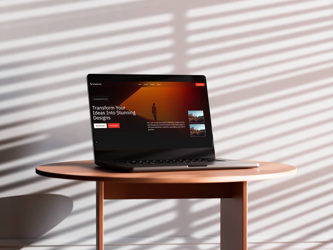 Modern agency landing page